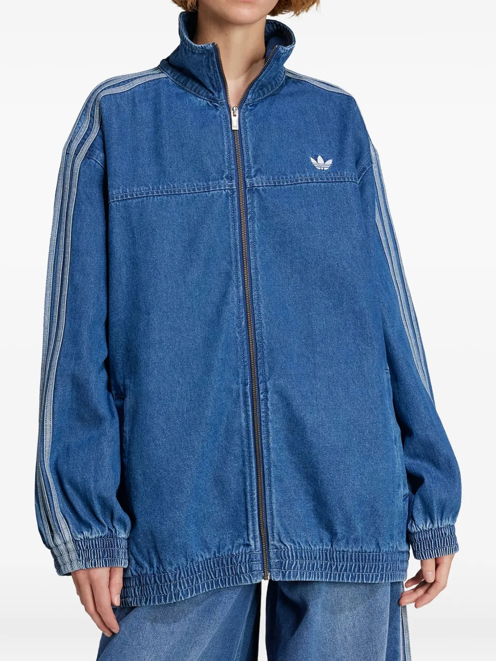 adidas Adilenium stripe-detail denim jacket | Denim Jackets | Image 2