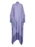 Taller Marmo Mrs Ross fringe-trimmed maxi dress - Purple
