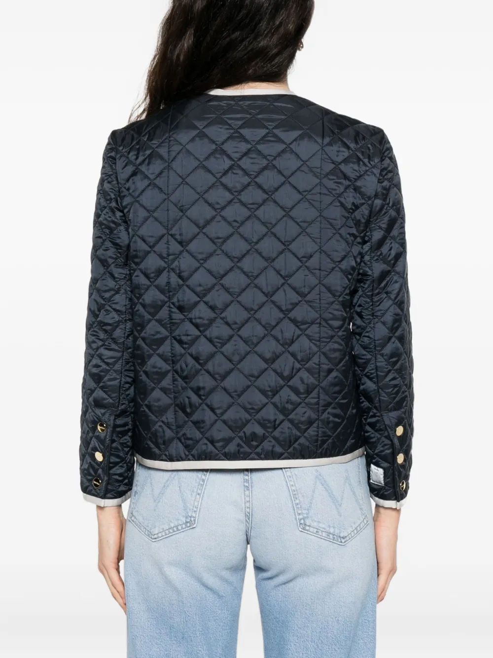 Max Mara CELESTE gewatteerd jack met zak Blauw