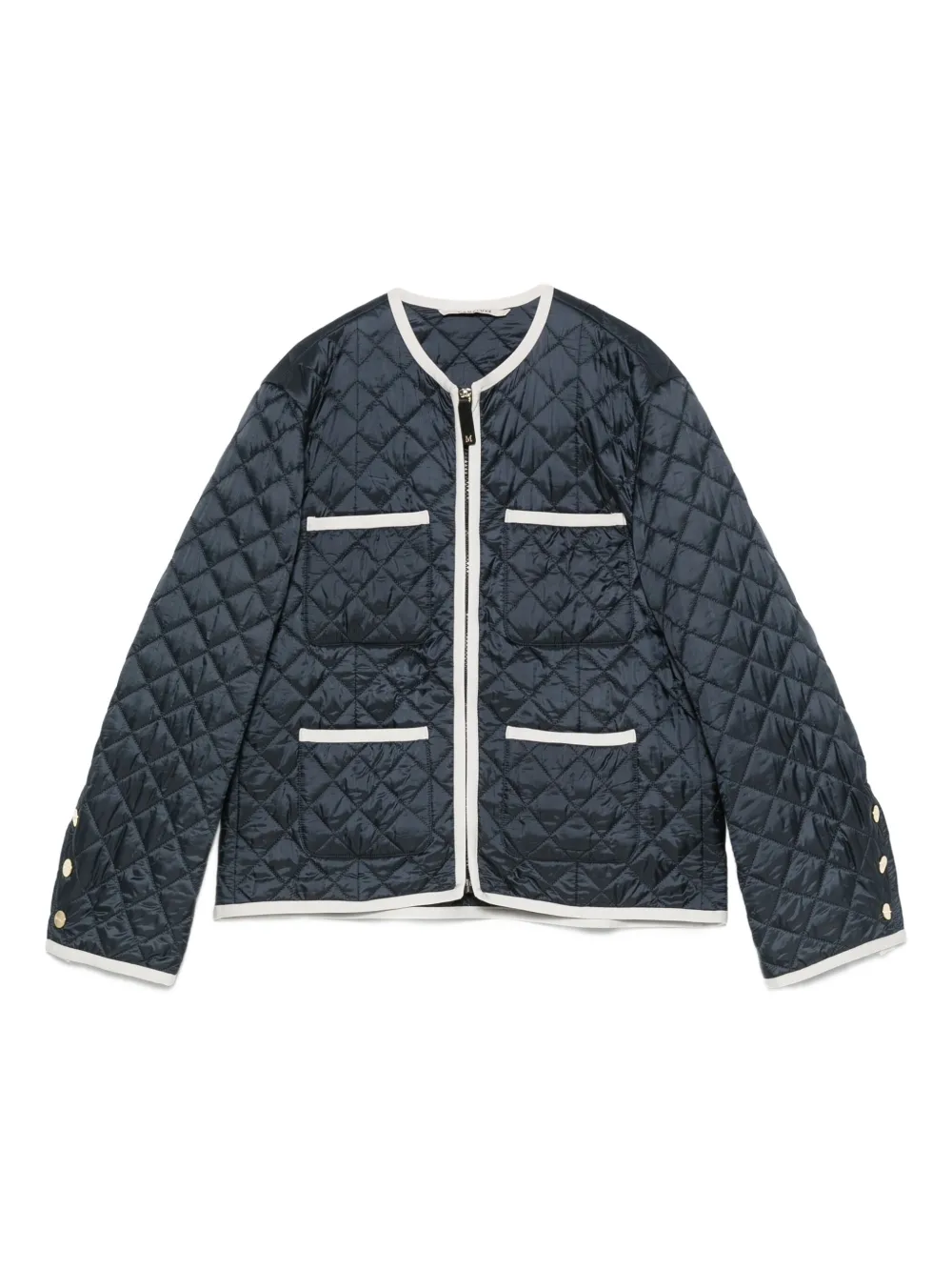 Max Mara CELESTE gewatteerd jack met zak Blauw
