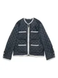 Max Mara CELESTE quilted pocket jacket - Blue