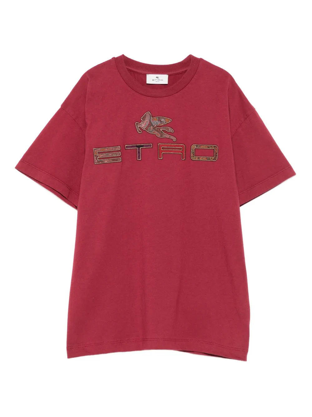 ETRO KIDS T-shirt met Pegasus-patroon Rood