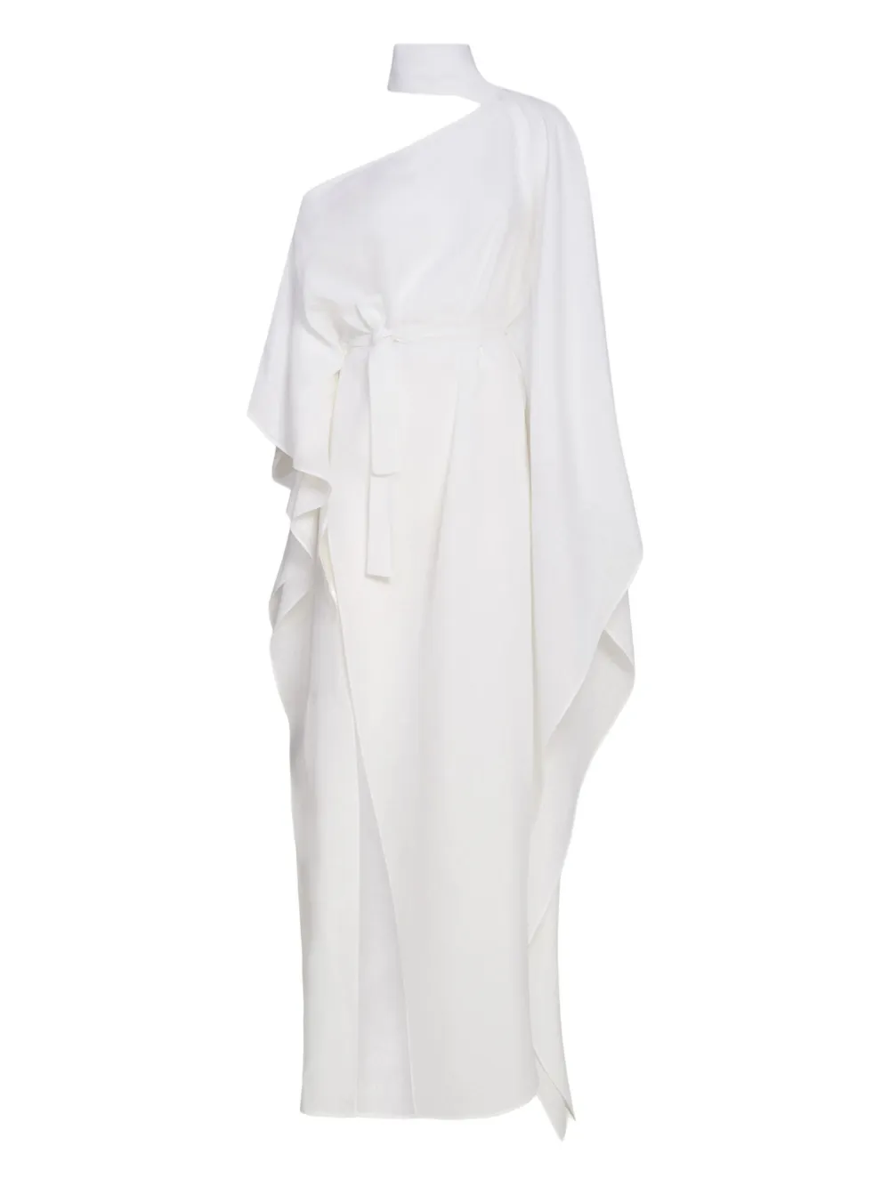 Taller Marmo Rio Grande maxi-jurk met asymmetrische hals Wit