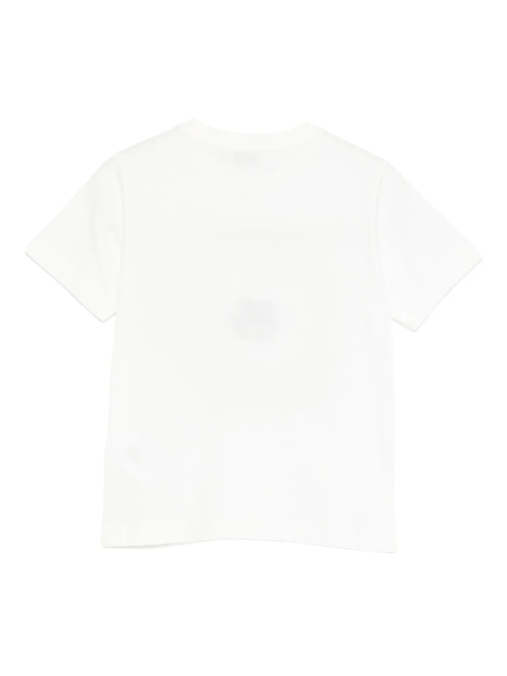 ETRO KIDS Pegaso T-shirt met bloemenkrans Wit