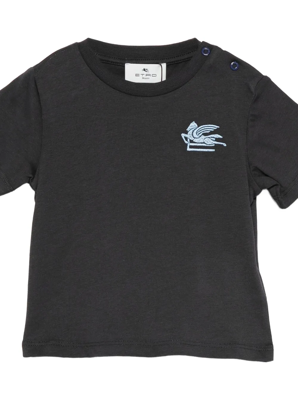 ETRO KIDS T-shirt met Pegasus-patroon Blauw