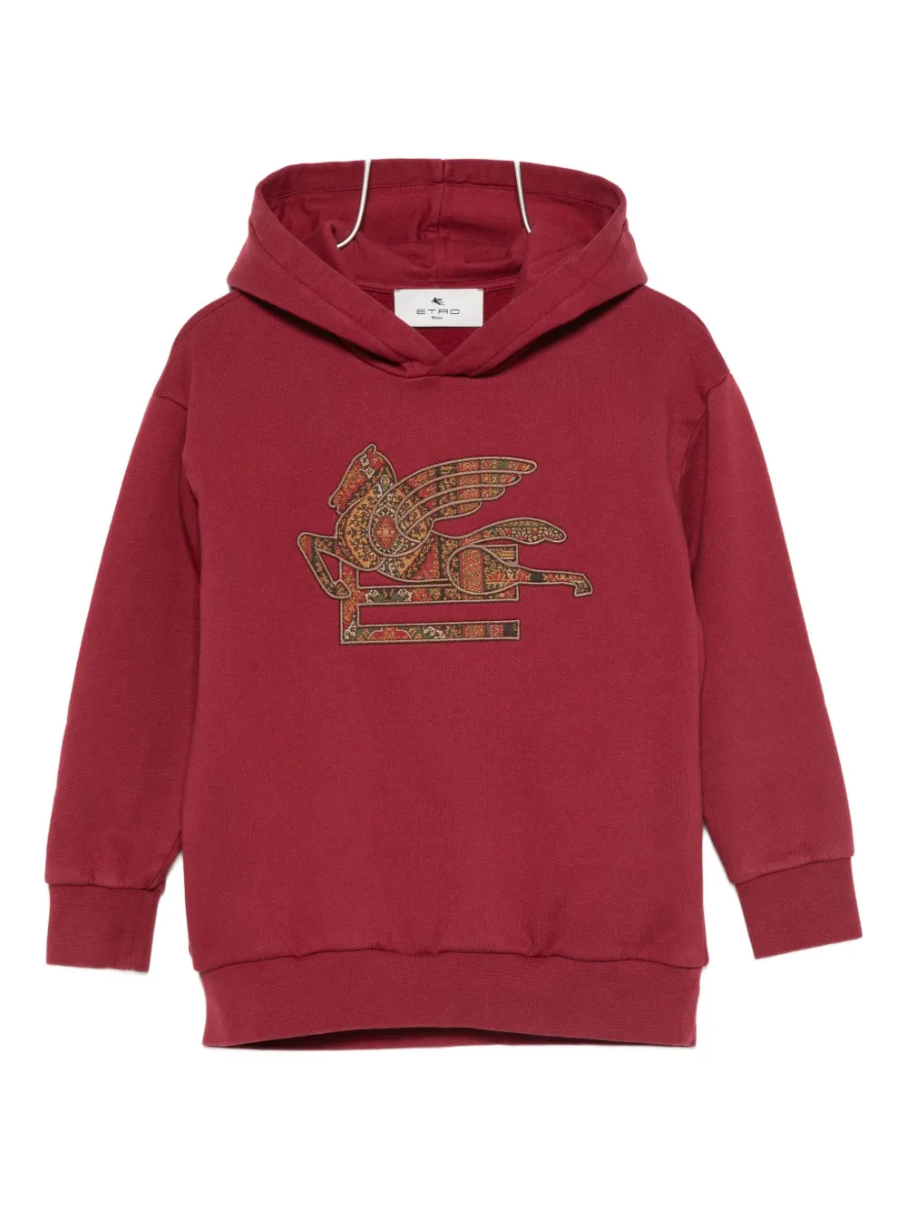 ETRO KIDS Pegasus-motif hoodie Rood