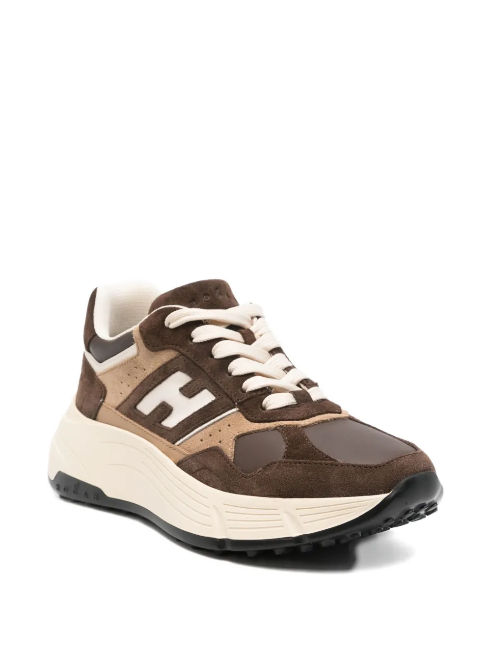 Hogan Hyperlight leren sneakers Bruin