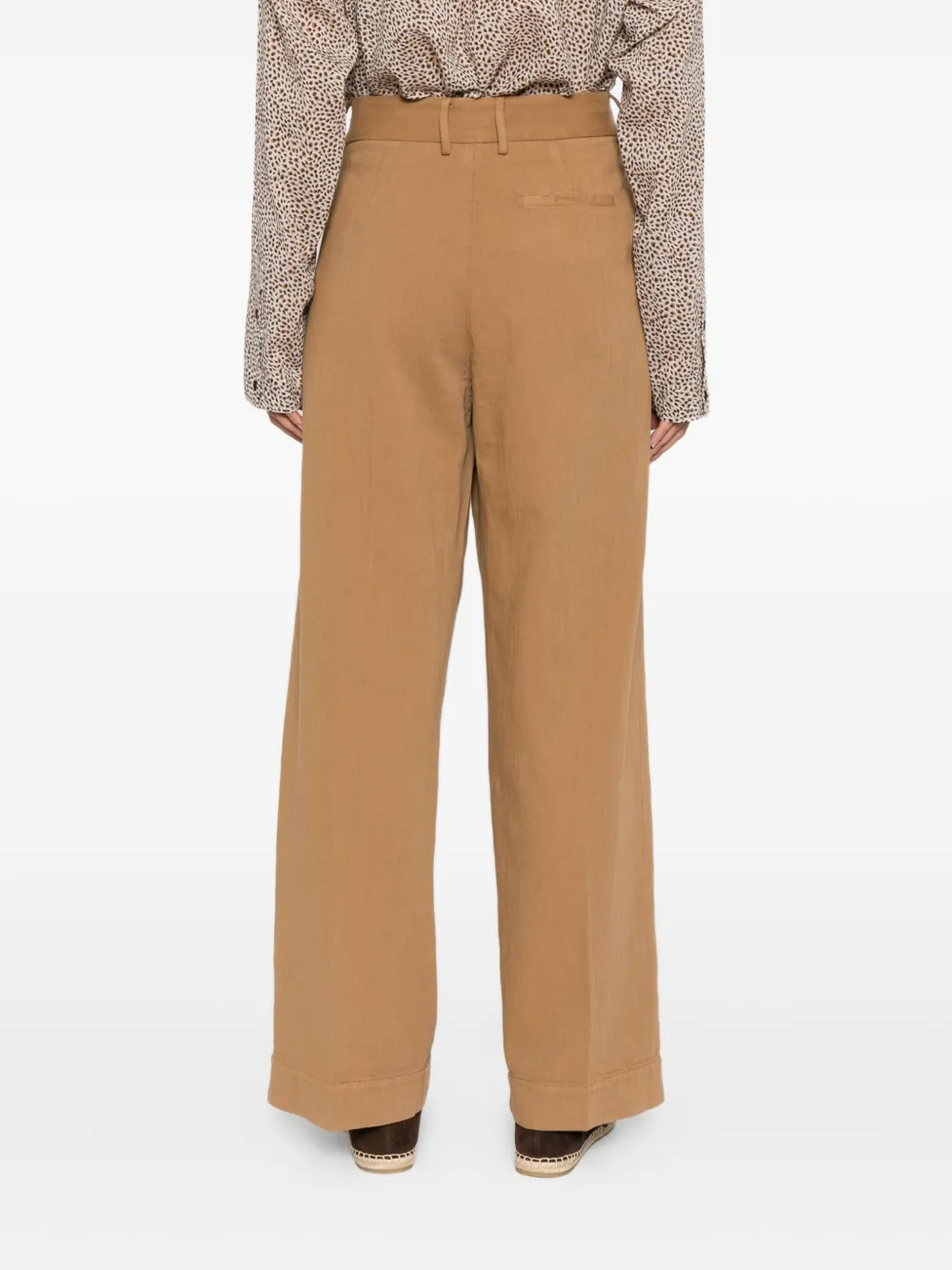 Forte cotton trousers Bruin