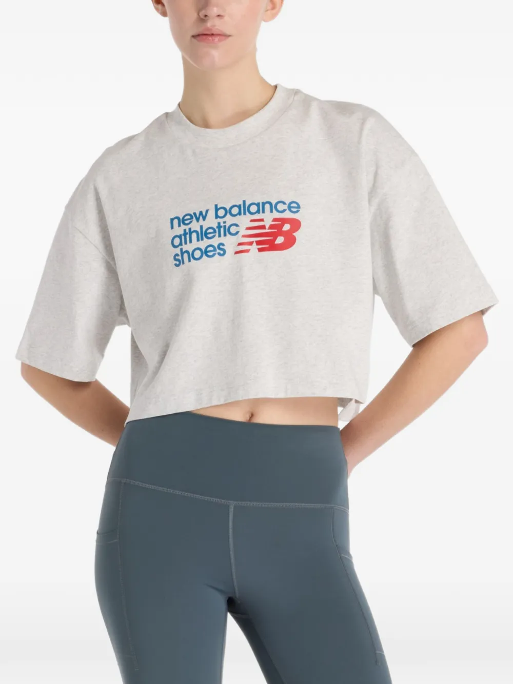 New Balance T-shirt con logo - Grigio