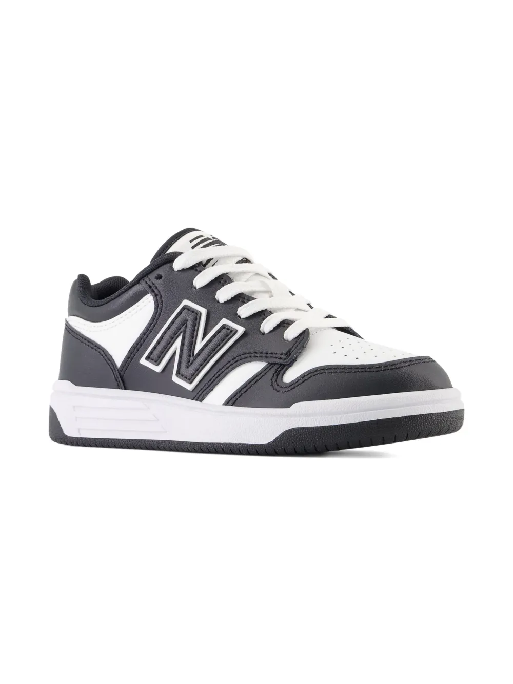 New Balance Kids 480 leren sneakers - Zwart