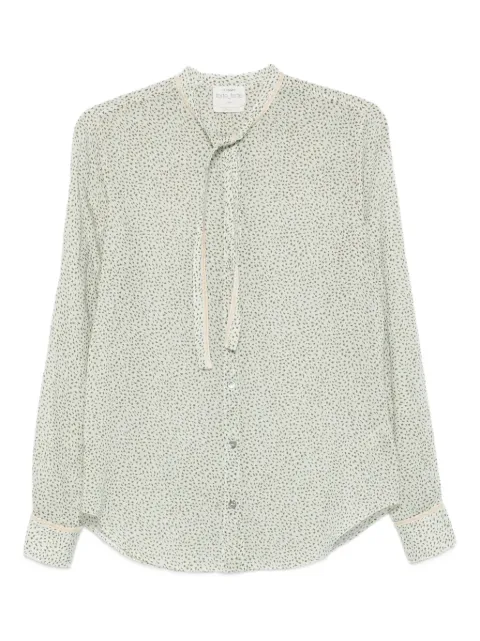 Forte Forte tie-neck speckled shirt