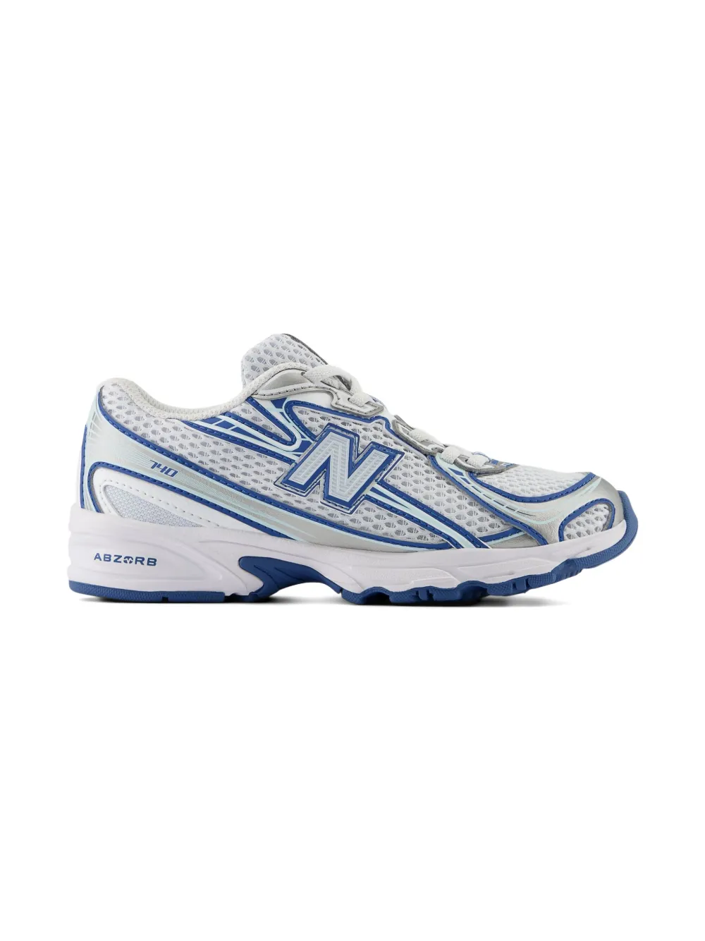 New Balance Kids 740 sneakers met bungee-veters Wit