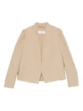 Max Mara PHEBE puff-sleeve open-front jacket - Neutrals