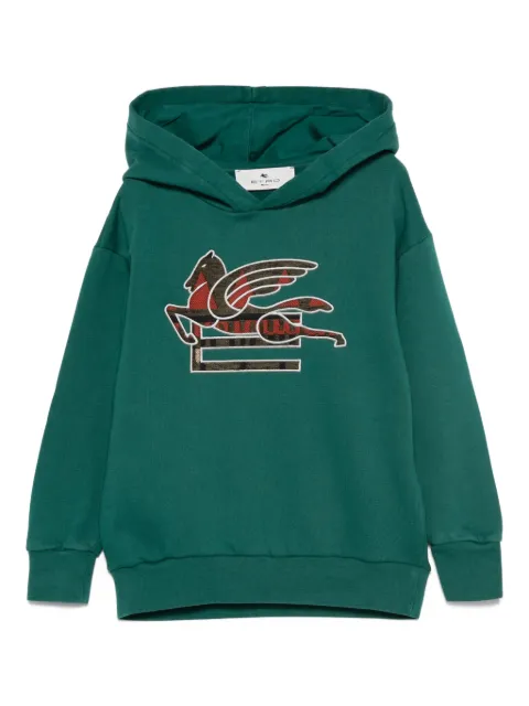 ETRO KIDS Pegaso-embroidered hoodie