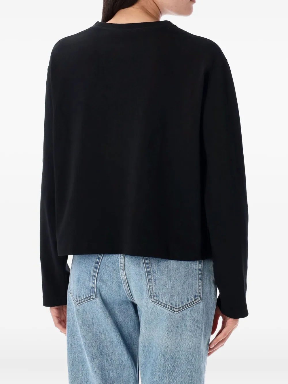 Polo Ralph Lauren Katoenen top met lange mouwen Zwart