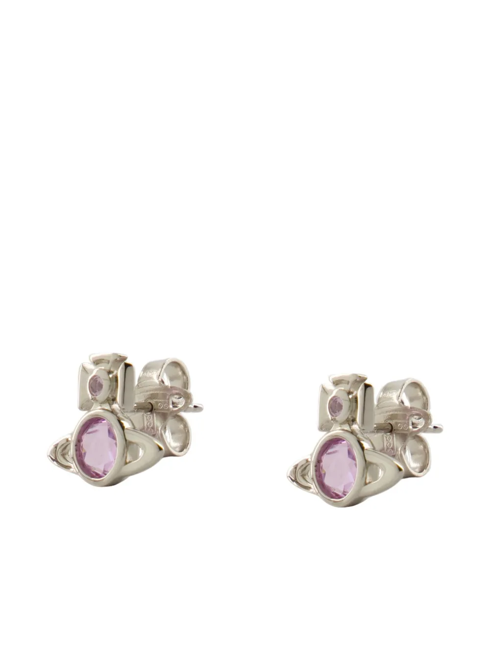 Vivienne Westwood Heather Orb oorbellen met studs - Zilver