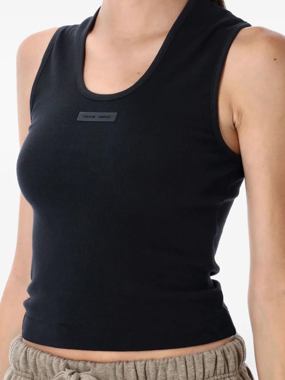 FEAR OF GOD ESSENTIALS rib-knit tank top Zwart