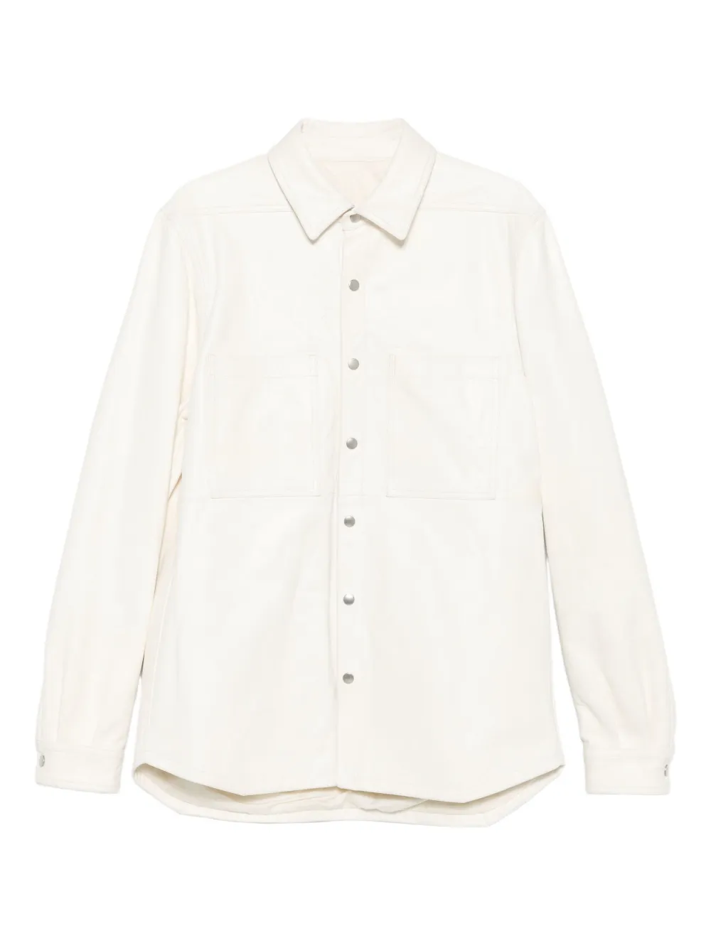Rick Owens button-fastening flap-pocket jacket | White | Image 1