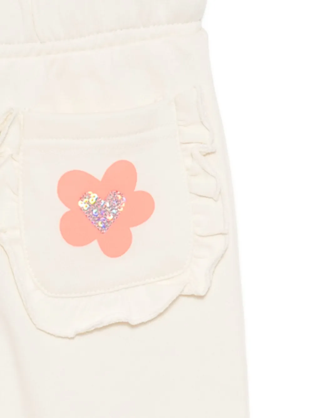 Billieblush Trainingsbroek met bloemenprint Beige