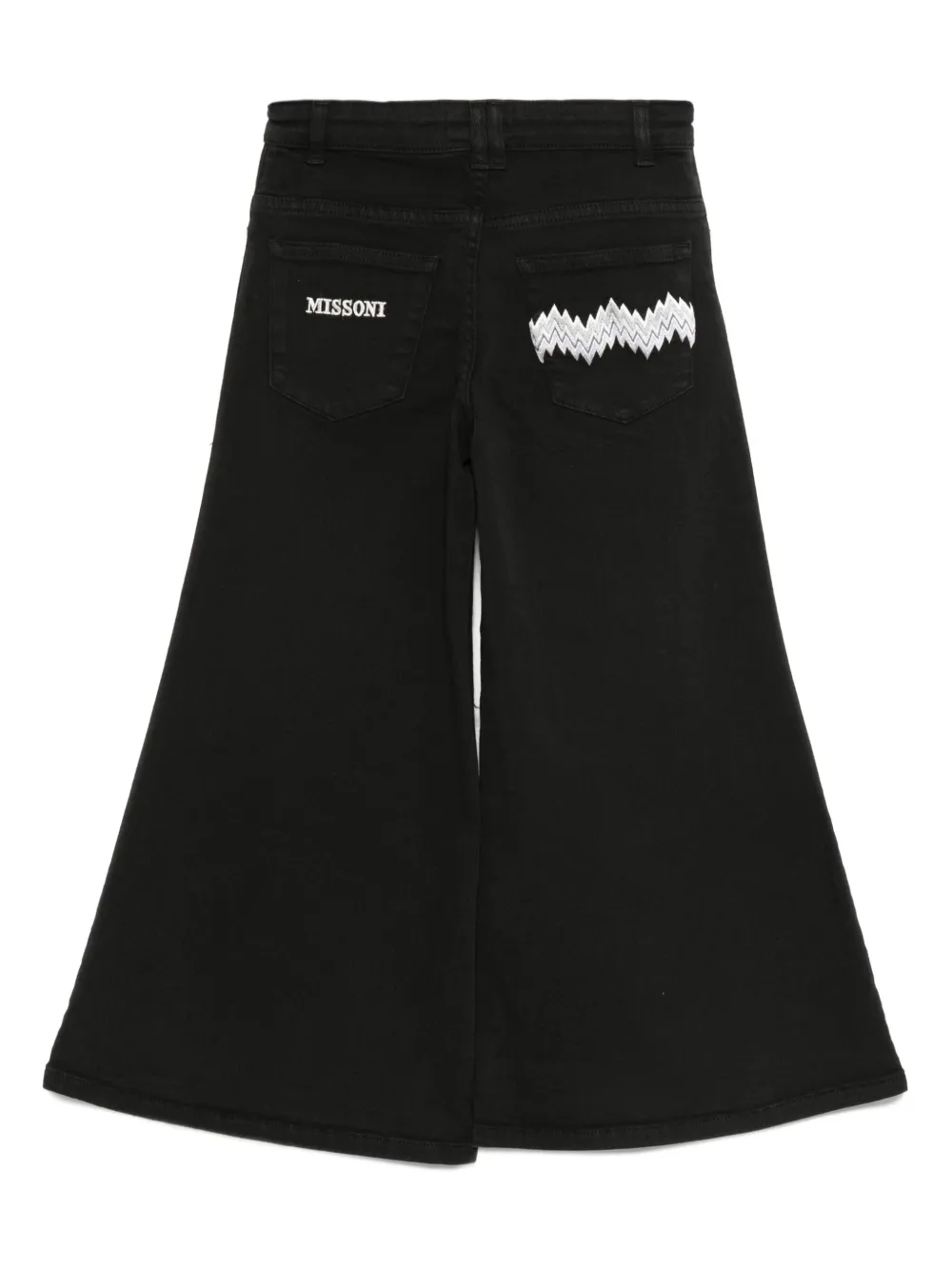 Missoni Kids zigzag-embroidered trousers | Girls Casual Trousers | Image 2