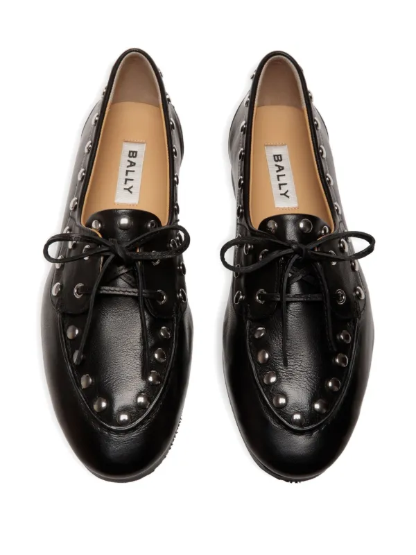 【関税込み】Bally ブラック Plume デッキシューズ Bally Plume デッキシューズ | ブラック | FARFETCH JP