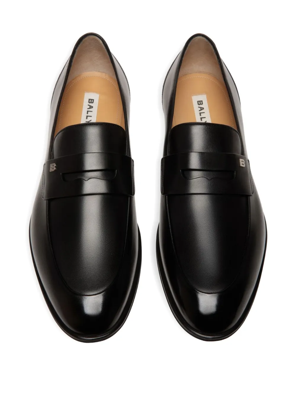 Bally penny-slot leather loafers Black