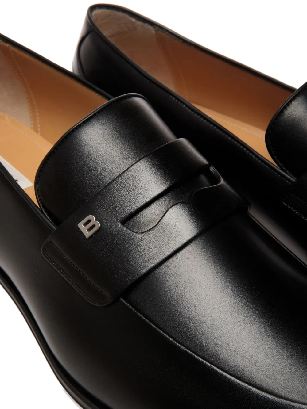 Bally penny-slot leather loafers Black