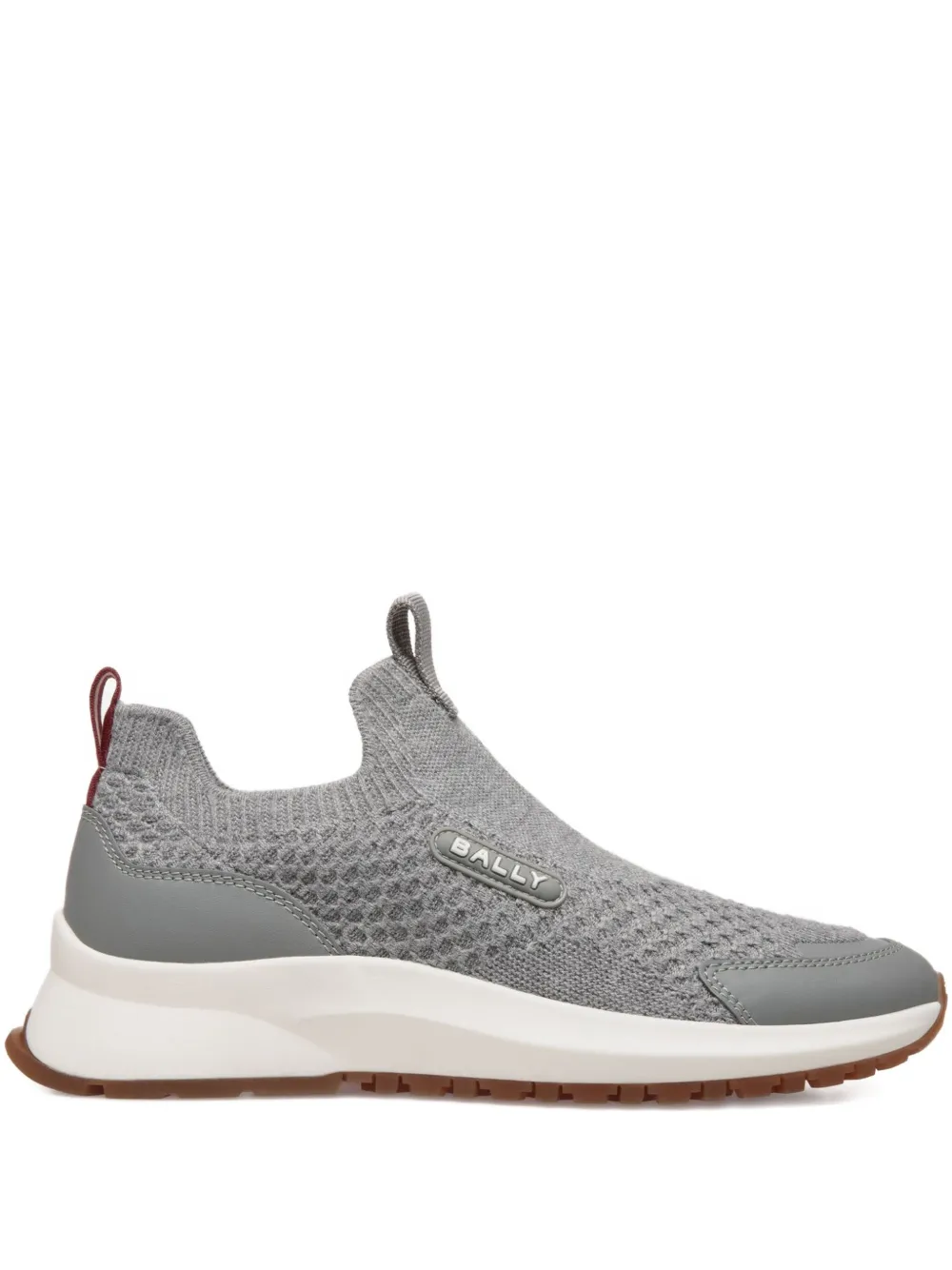 Bally knit pull-loop slip-on sneakers | Grey | Image 1