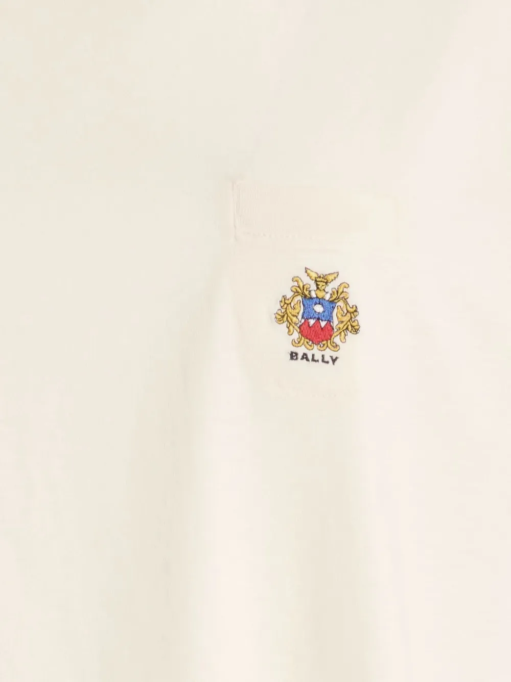 Bally T-shirt met geborduurd logo Wit