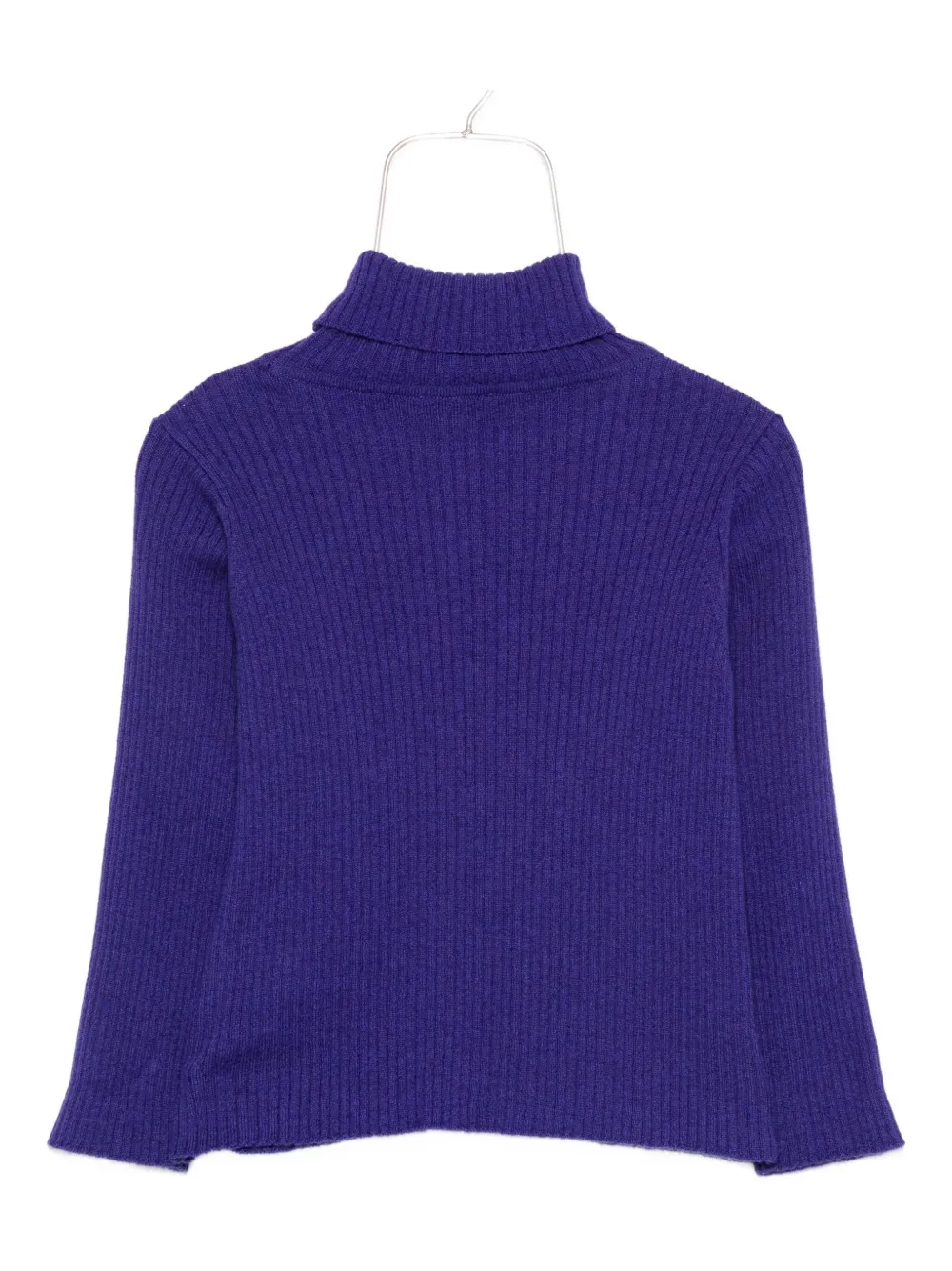 PUCCI Junior ribbed turtleneck sweater Blauw