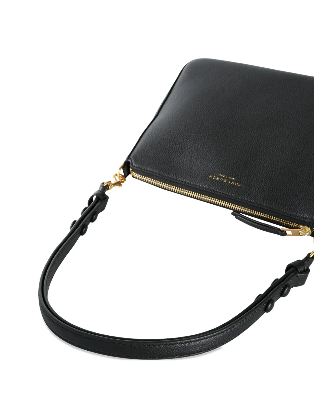 Tory Burch Perry zip-top leather shoulder bag Zwart