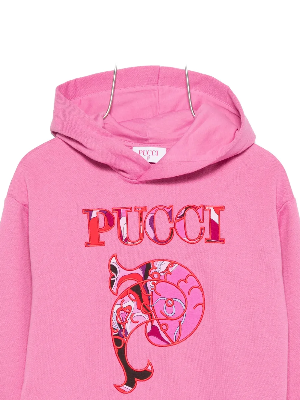 PUCCI Junior logo-embellished hoodie Roze