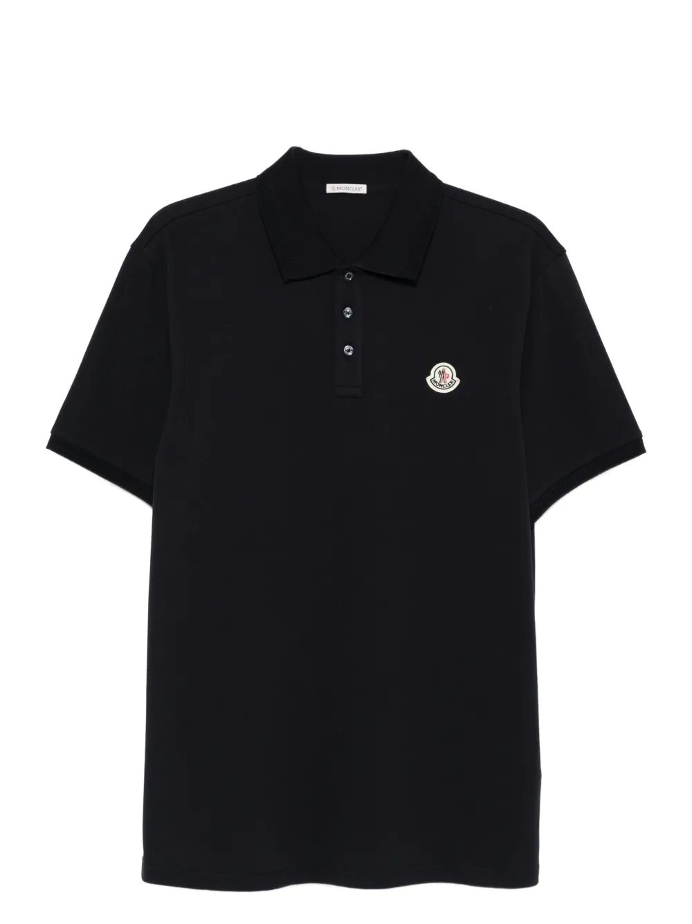 Moncler Poloshirt met logopatch Blauw