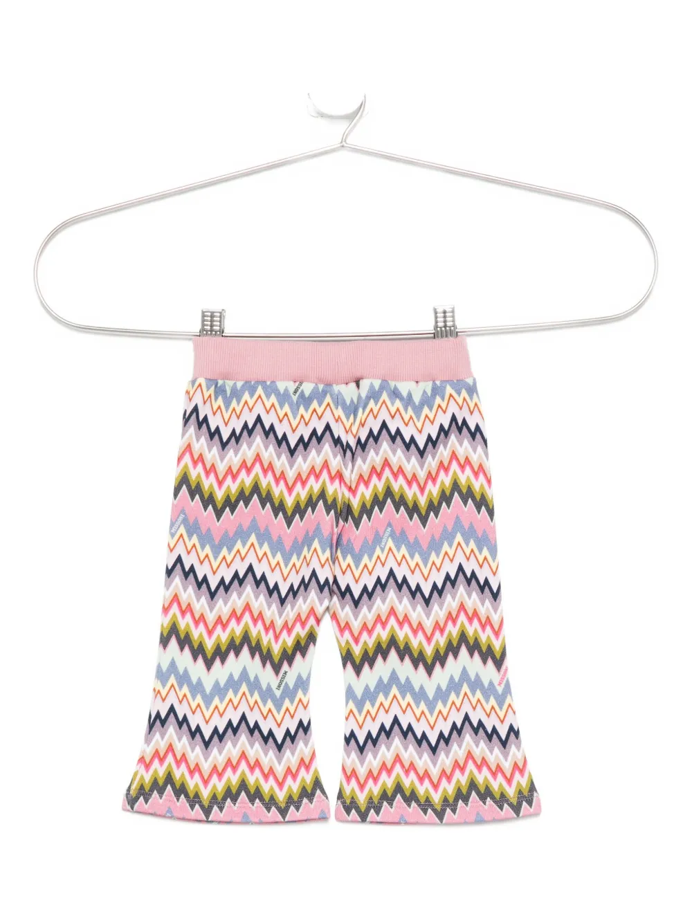 Missoni Kids Broek met zigzag-patroon Roze