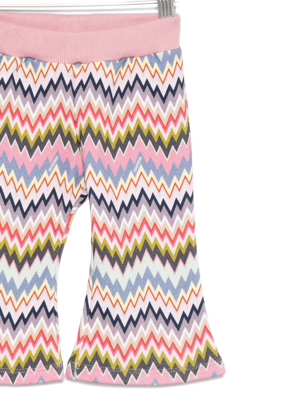 Missoni Kids Broek met zigzag-patroon Roze