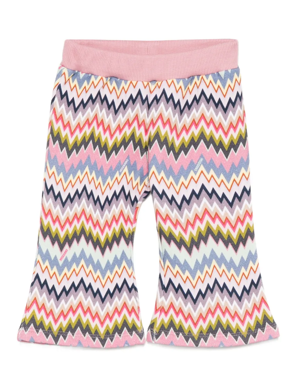 Missoni Kids Broek met zigzag-patroon Roze