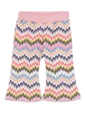 Missoni Kids zig-zag trousers - Pink