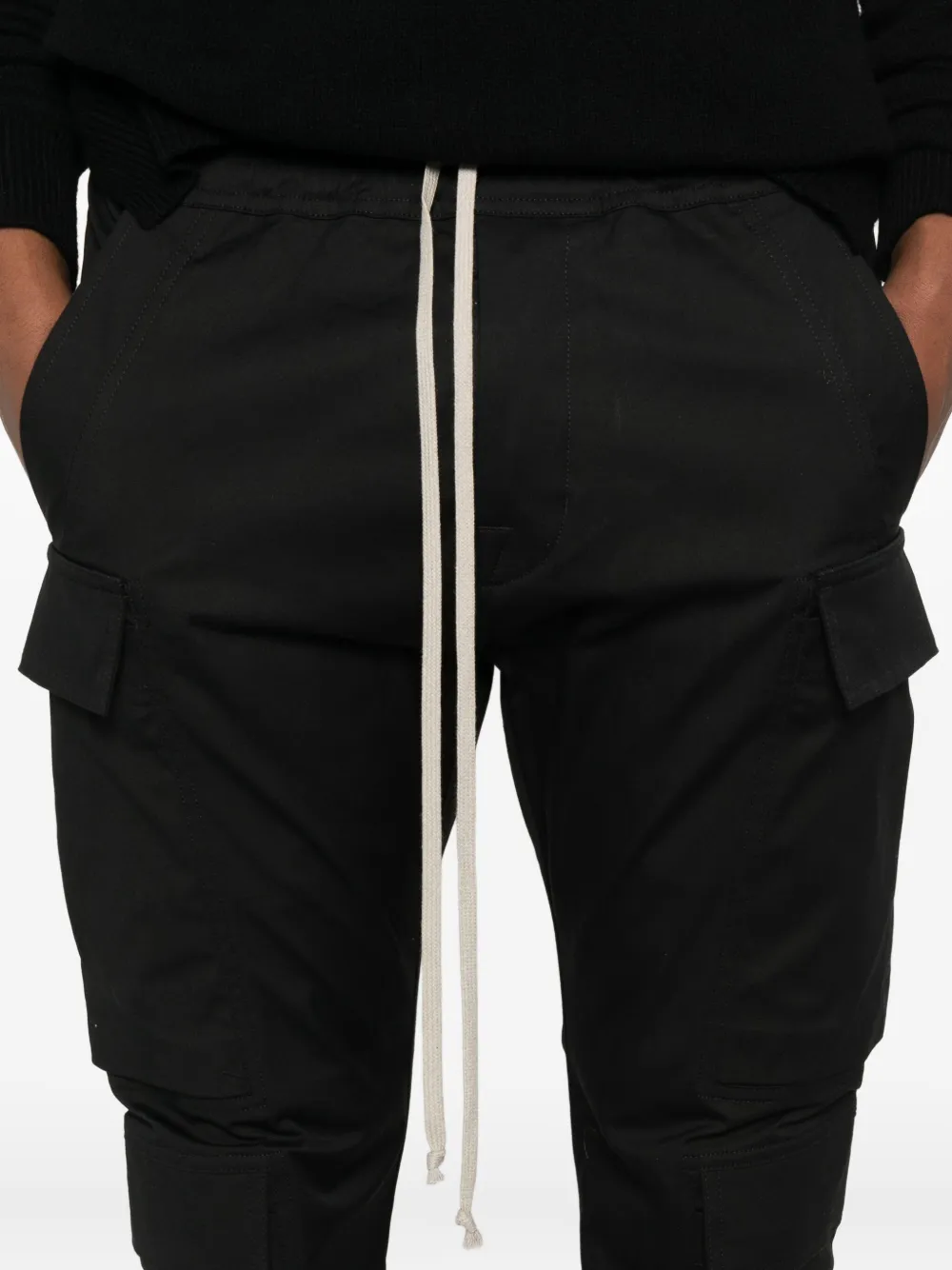 Rick Owens Cargo broek met trekkoord Zwart