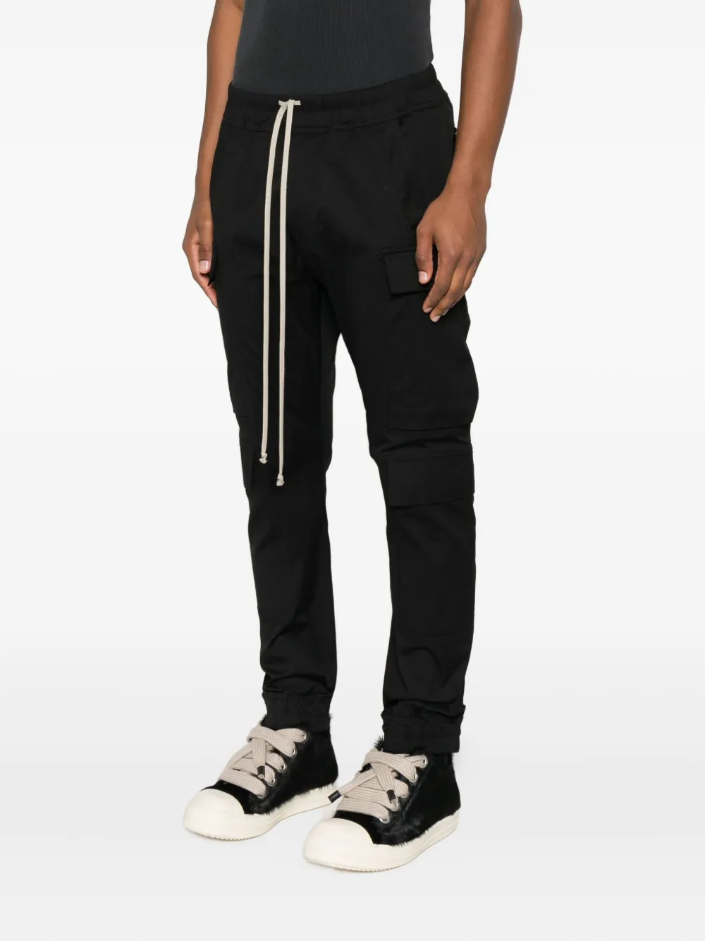 Rick Owens Cargo broek met trekkoord Zwart