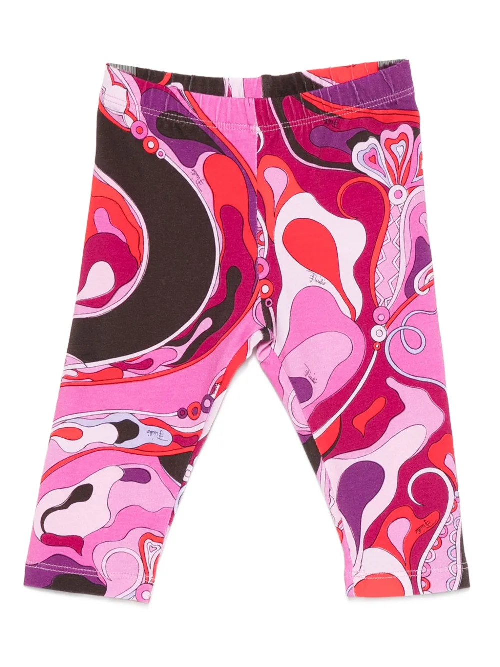 PUCCI Junior Swirl-pattern leggings Roze