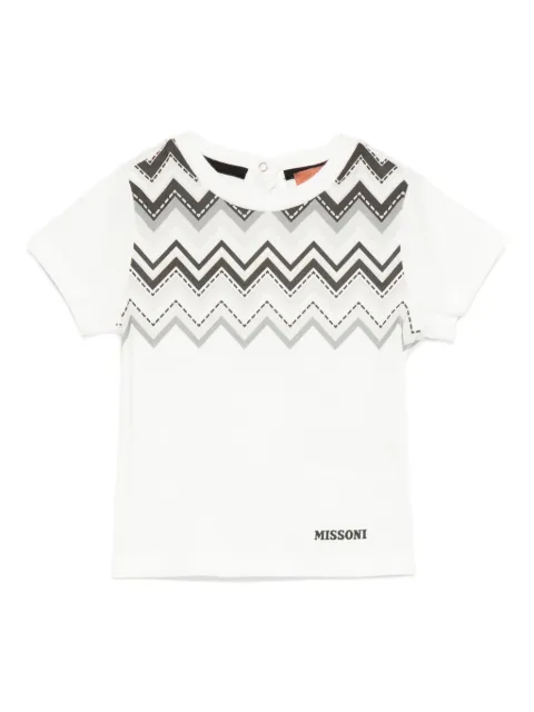 Missoni Kids Camiseta com padronagem chevron