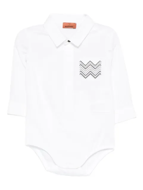 Missoni Kids chevron-pocket bodysuit