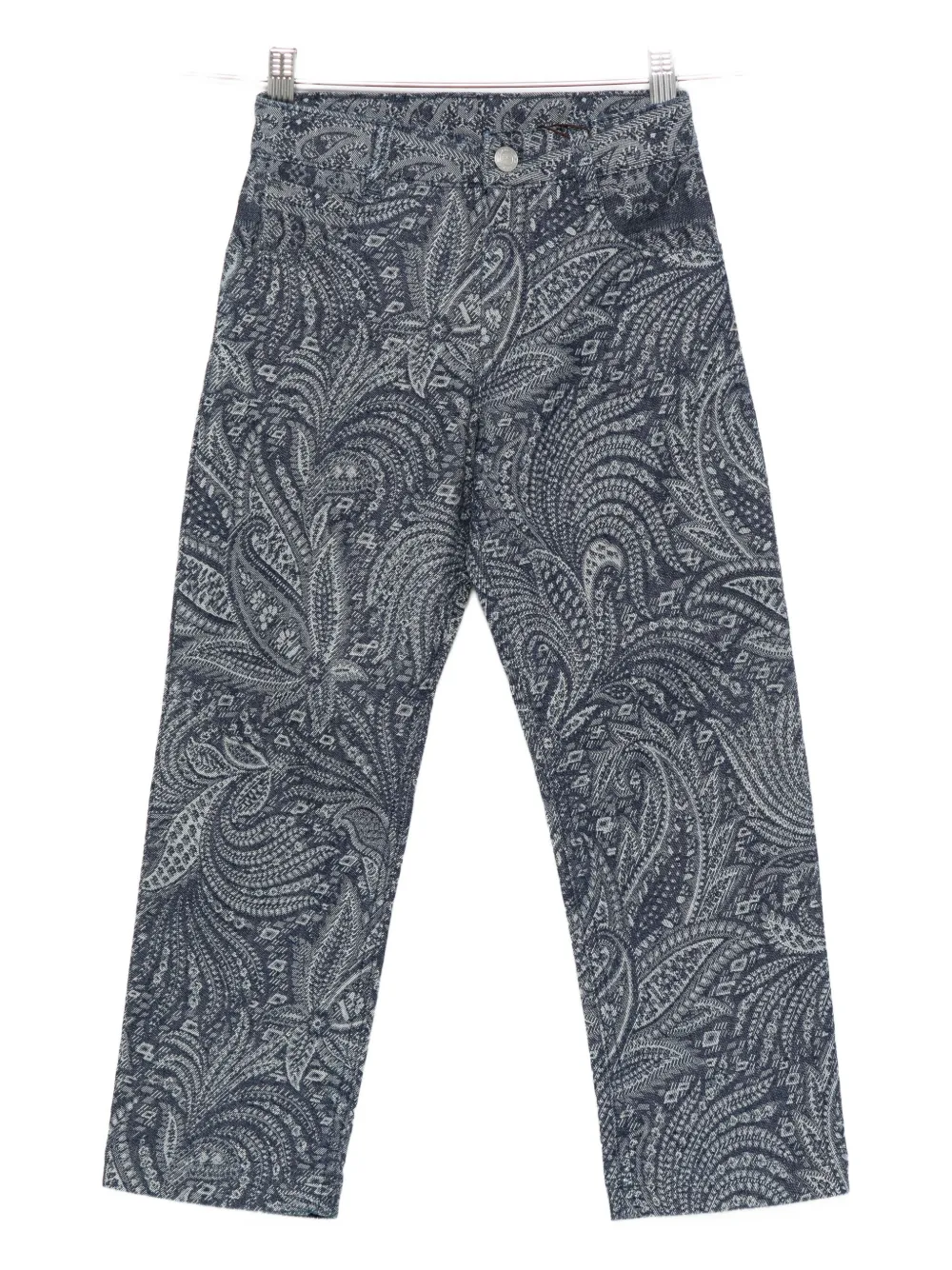 ETRO KIDS paisley print jeans - Blu