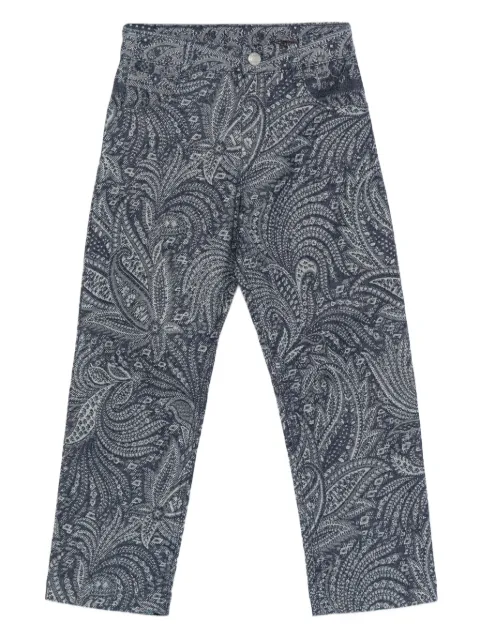 ETRO KIDS جينز بطبعة بيزلي