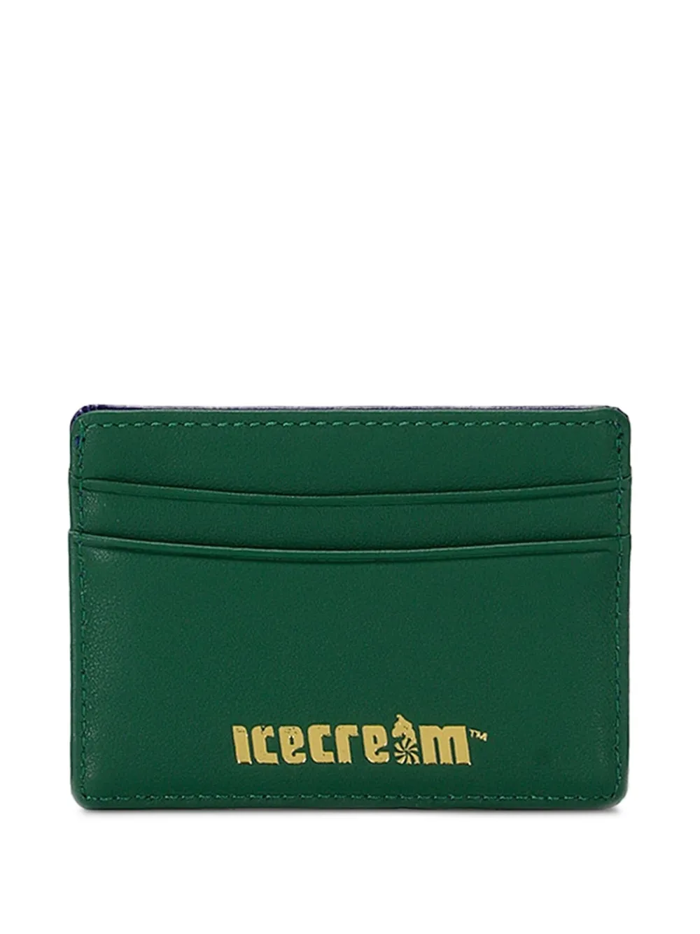 ICECREAM running-dog leather card holder | Blue | Image 1