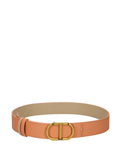TWINSET ceinture en cuir à design réversible