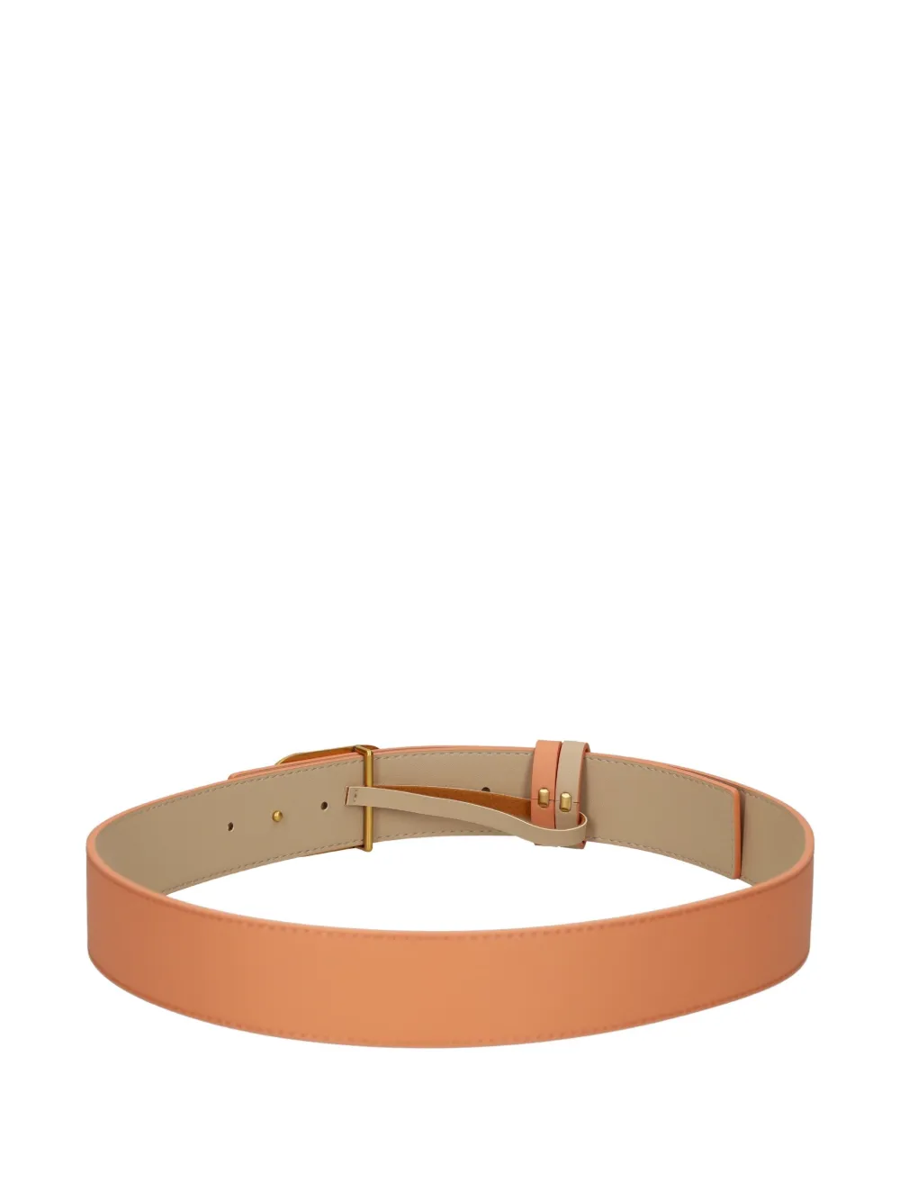 TWINSET Omkeerbare leren riem Beige