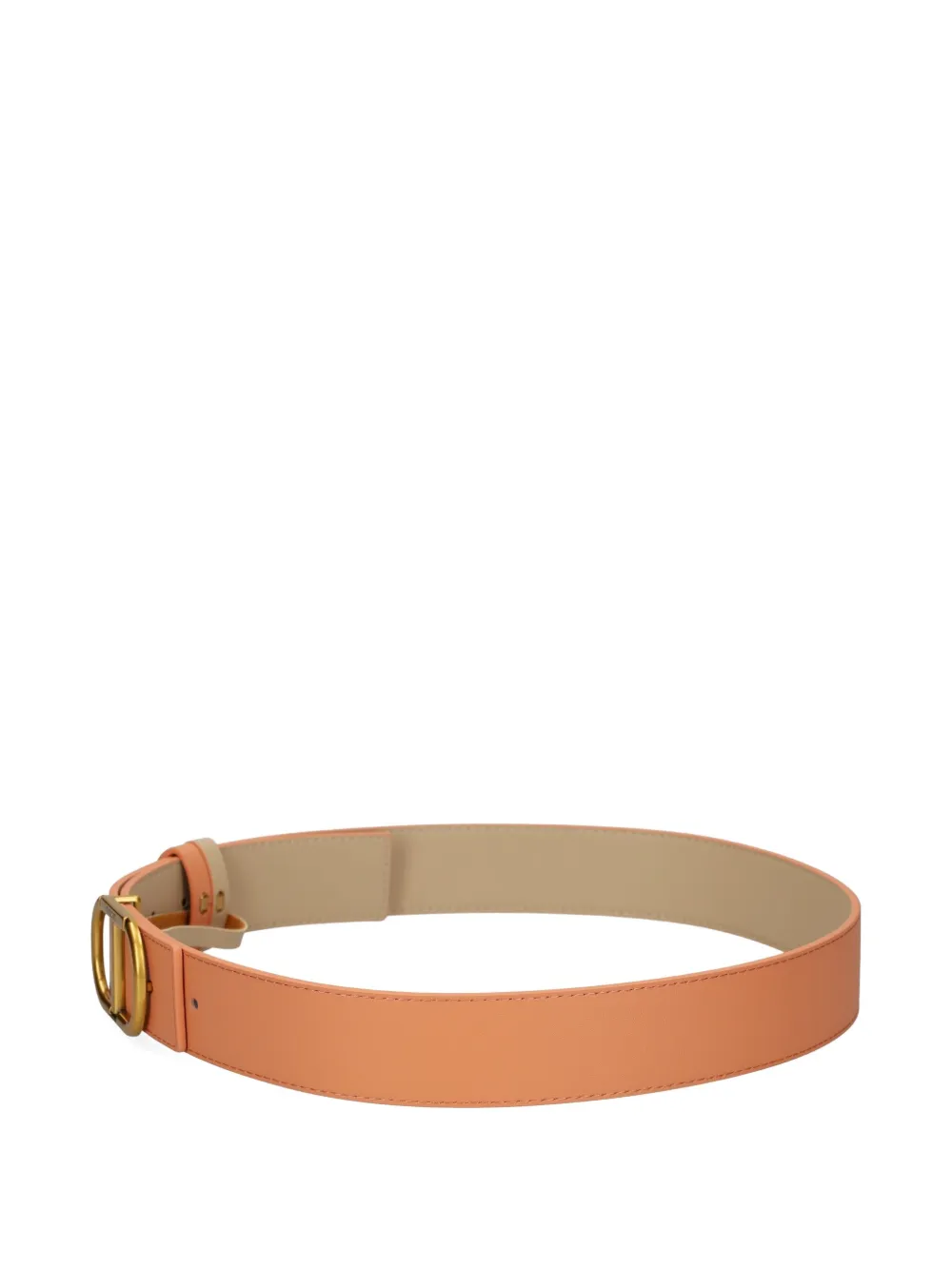 TWINSET Omkeerbare leren riem Beige