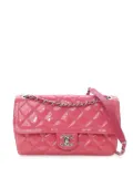 CHANEL Pre-Owned 2014-2015 Medium Patent Coco Shine Flap shoulder bag - Pink