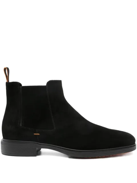 Santoni suede Chelsea boots